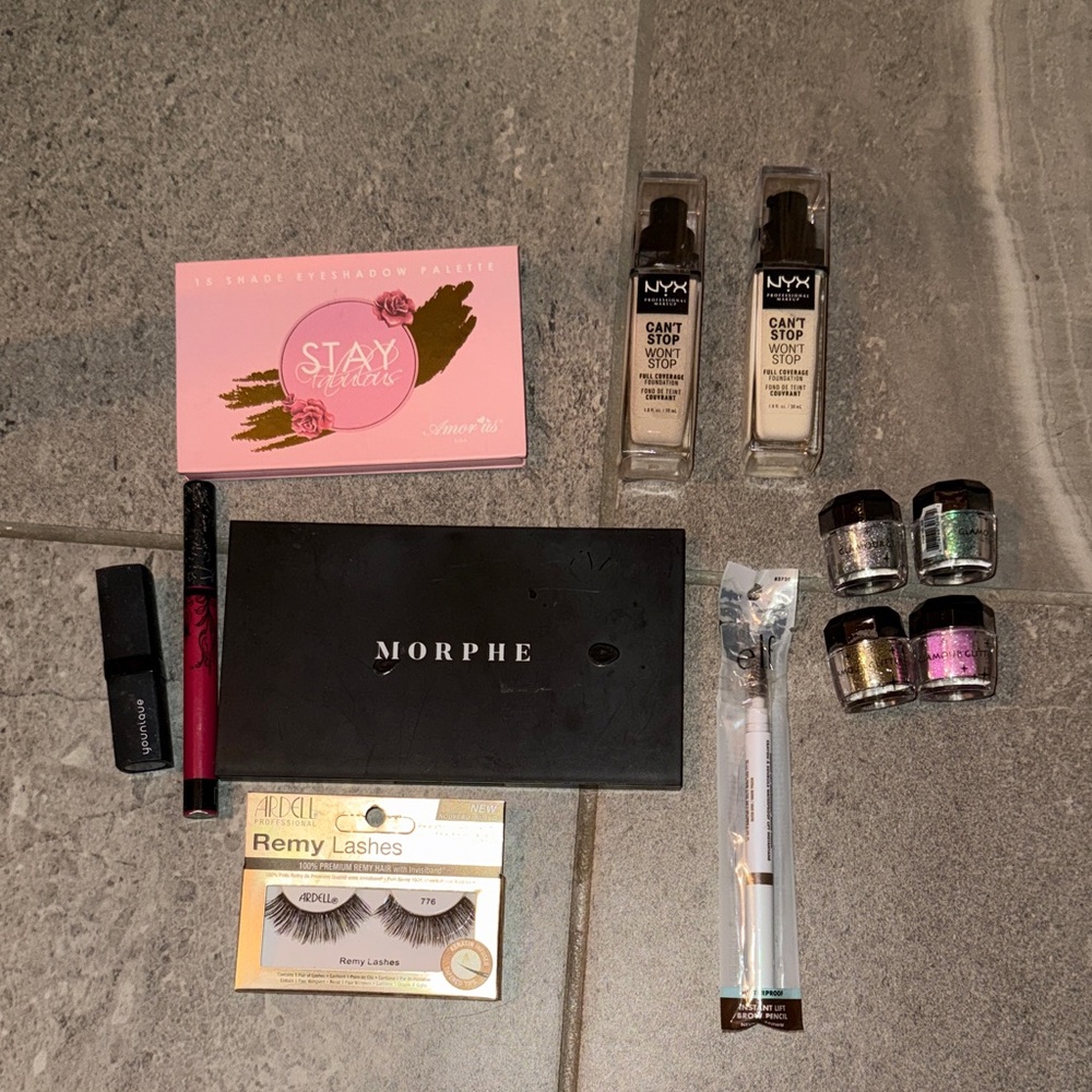 New/Lightly Used Makeup Bundle - Morphe, Kat Von D, Elf, NYX